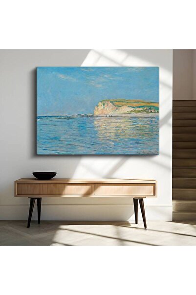 GülsenArt Claude Monet Pourville Sahili Deniz Manzarası Kanvas Tablo Duvar Ta...
