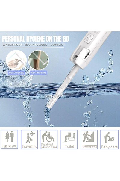 Generic Portable Bidet for Travel — Rechargeable Portable Shattaf with 2.3L Tank