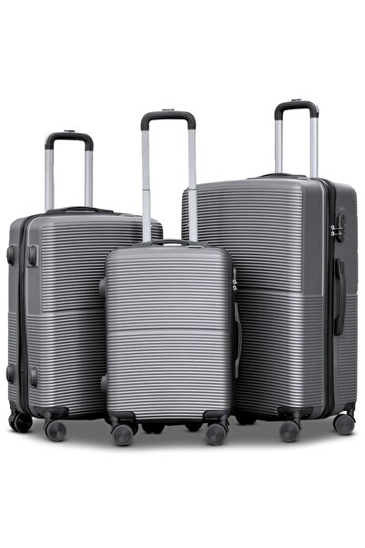 ZAAPPY Hard Shell Lightweight ABS 3PCS SET (20/24/28 Inch) Luggage, Secured Lock Suitcase