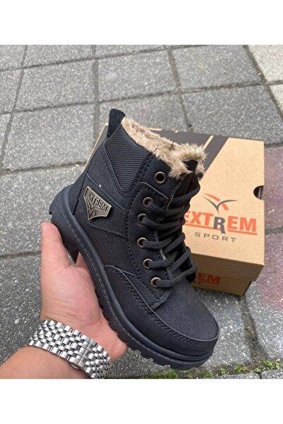 Trendy Moda Yeni Sezon Kaymaz Taban Tam Kalıp İçi Kürklü Erkek Bot