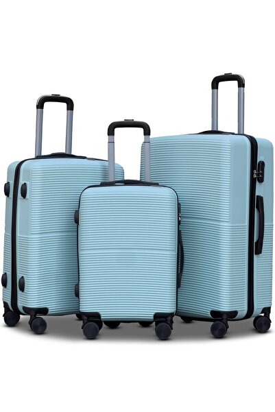 ZAAPPY مجموعة من 3 قطع من حقائب السفر المصنوعة من مادة ABS خفيفة الوزن ذات الغلاف الصلب (20/24/28 بوصة)، حقيبة سفر مؤمنة بقفل