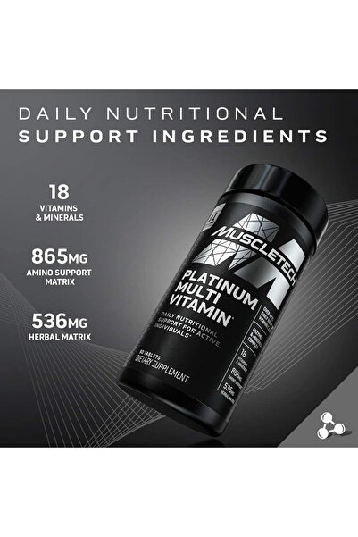 MUSCLETECH Platinum Multivitamin 90 Tablets - İthal