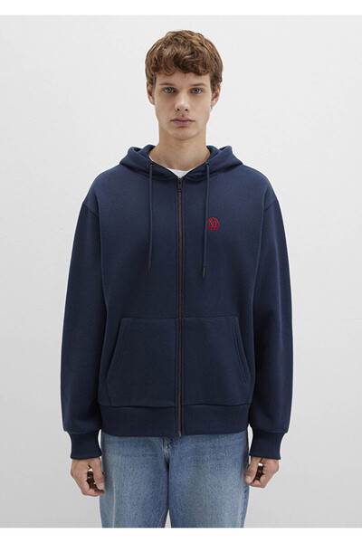 Mavi Ανδρικό φούτερ με φερμουάρ Navy Blue M066979-70490