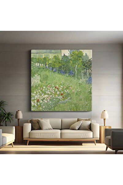 gurbaart Vincent van Gogh Daubigny Bahçe Manzarası Kanvas Modern Sanat Tablo ...
