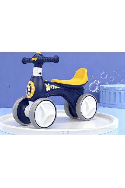 OEM Bicicleta copii fara pedale cu muzica, lumini si baloane de sapun Bleumarin