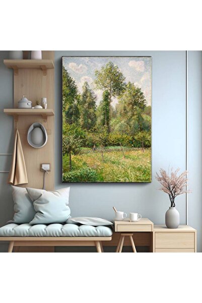 TosbArt Camille Pissarro Yeşil Çayır Doğa Manzarası Kanvas Tablo Sanat Tablos...