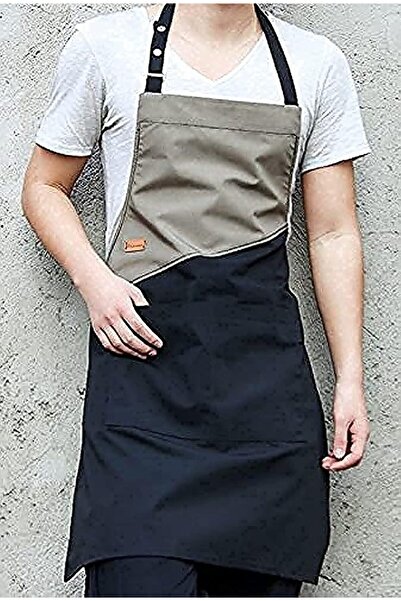 MIBRU مريلة قماش الدنيم قابلة للتعديل مع جيبين، متعددة الألوان، للجنسين، 60×8...