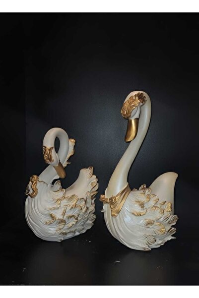 CURCUNA HEDİYELİK Kokoş Kuğu Polyester Dekoratif Obje