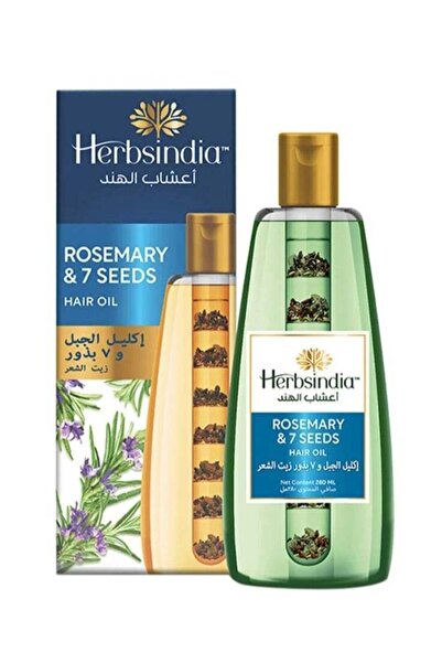 Herbsindia Rosemary And 7 Herbal Seeds Hair Oil With Nourish Tube 280ml
