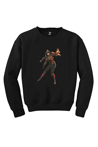 WAKHA Diablo 3 Female Demon Hunter Black Sweatshirt