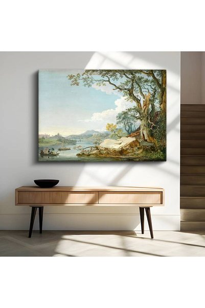 gurbaart Richard Wilson İtalyan Kırsal Manzara Kanvas Modern Sanat Tablo Ress...