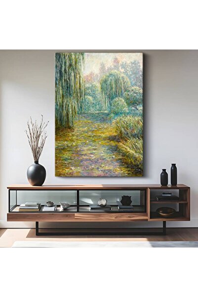 gurbaart Claude Monet Nilüfer Çiçekleri Havuz Kanvas Modern Sanat Tablo Ressa...