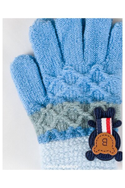 PIECE SIGNATURE قفازات أطفال مصنوعة من الأكريليك بنسبة 100% مع ملحقات (للأطفا...