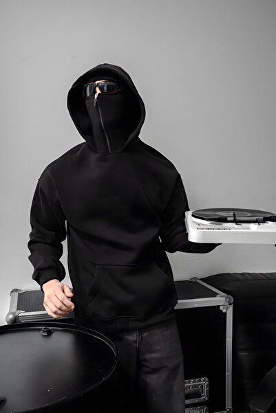 DEEFWEAR سويت شيرت بسحاب مطبوع للجنسين بتصميم النينجا