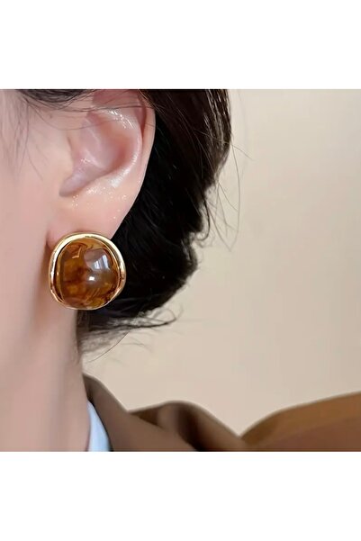 FloresDeCarnaval Honey Glow Küpe- Sonbahar/Kış Trendi Retro Stil