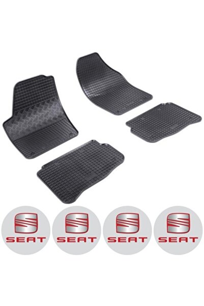 Rigum Set covorașe cauciuc Seat Cordoba II (2002-2009) cu 4 autocolante rotun...
