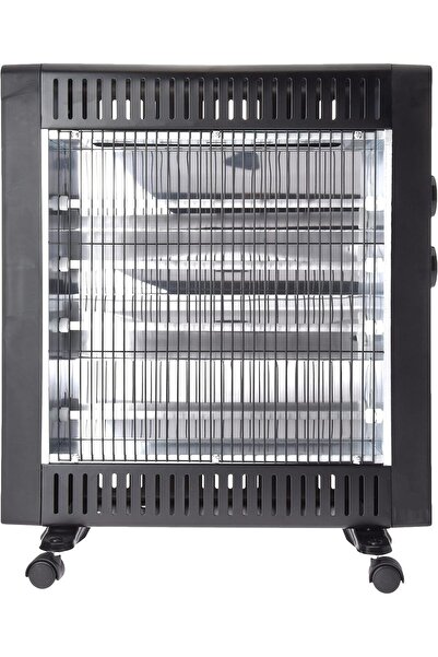Koolen Quartz heater with 4 heating elements, 2200W, black and silver, by