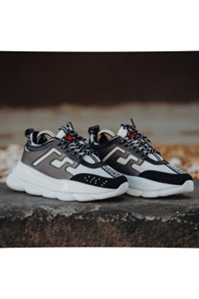 DCF68 ADIDAS SNEAKERS CHAIN REACTION WHITE-BLACK ABCR4(055-3)