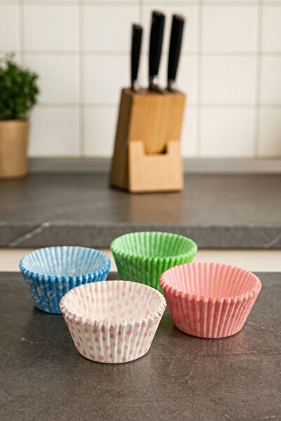 BEYZANA 100 Adet Kağıt Kek Kapsülü | Muffin Cupcake Kek Kapsülü | 100'lü Kağıt Kek Kalıbı