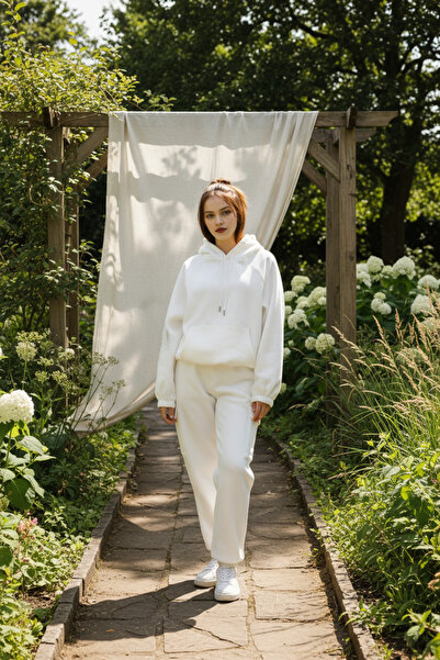 Flare Women's Premium Oversized Fleece-Lined Tracksuit Set - Trend Thick Wint...