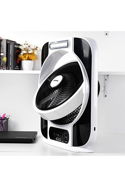 Geepas مروحة صندوقية قابلة لإعادة الشحن مقاس ١٢ بوصة - مروحة مكتب شخصية، GF-989، ألوان متنوعة