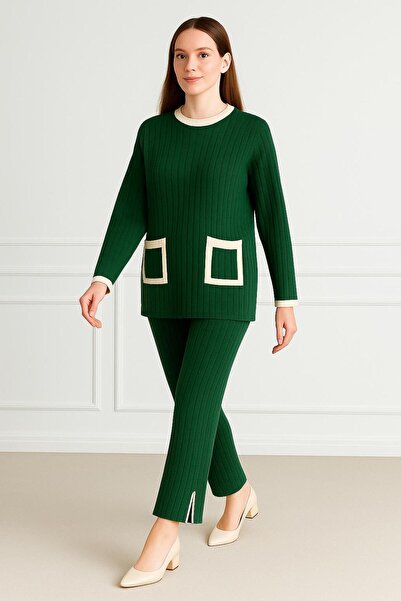 MAY MARA SET DE TRICOTAJE CU PANTALONI CU BUCĂȚI DUALE, 2-PIECE K tricotaj cu...