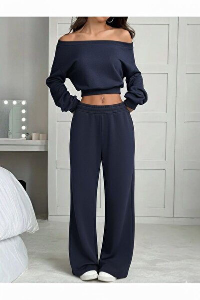 Machetta Жіночий светр з капюшоном і штанами, двоколірний комплект