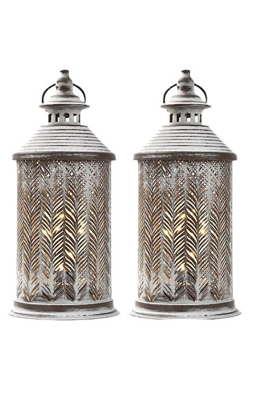 OEM Set of 2 garden lamps with batteries, 27 cm