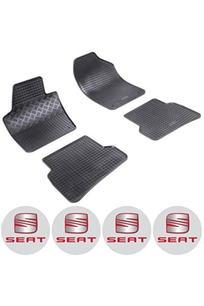 Rigum Set covorașe Seat Ibiza IV (6J/6P) 05.2008-05.2017 cu 4 autocolante rot...