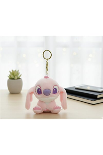 Meyra Accessories Stitch lilo 12cm pembe Sevimli Hediyelik Çanta Süsü Peluş Anahtarlık oyuncak