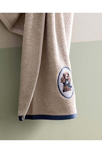 Madame Coco Lune 100% Cotton Face Towel - Stone - 50X70 cm
