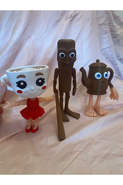 Eta3d مجموعة ميجا بوي المكونة من 3 شخصيات باليرينا كابوتشينو باللون الأحمر TA...