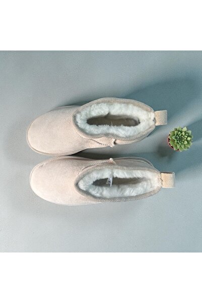 bienqa UCC* klasik Eva taban deri ve kürk kadın bot