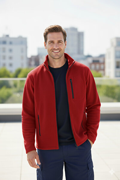 valedia Anti-Pilling Non-Pilling Standard Fit Full Zip Cold-Proof Fleece Jacket with 3 Pockets