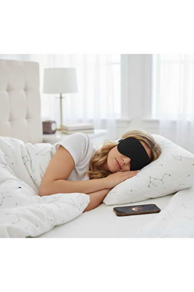 MORMAVİ Mască de dormit lavabilă |   Bandă anti-lumină pentru relaxare și terapie a ochilor |   Plasture pentru ochi pentru yoga