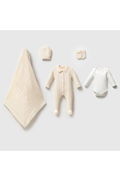 Nipperland Nipperlan Baby Girl and Boy Knitwear Hospital Discharge 0-3 Months Knitwear Set