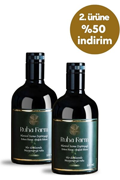 Ruha Farm Natürel Sızma Zeytinyağı 500 mL- 2'li avantaj paketi