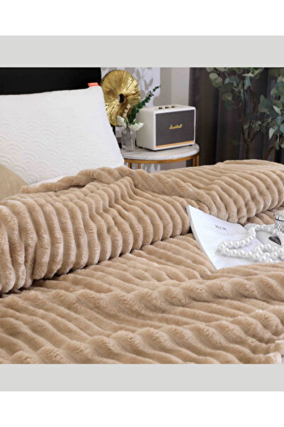 Truva Grup Cocolino Brown Premium Blanket, 200x230 cm – Fluffy, Velvety and Washable