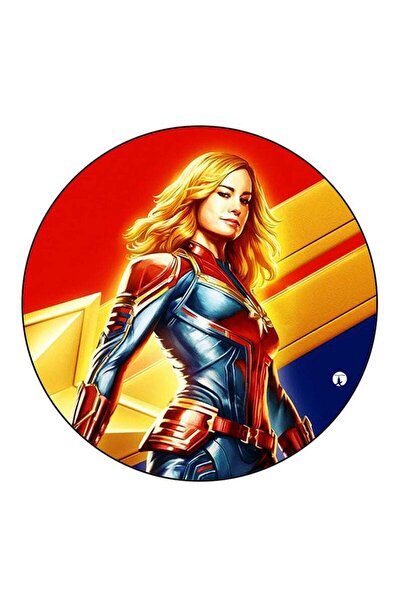 Generic RKN Captain Marvel Printed Fridge Magnet Multicolour