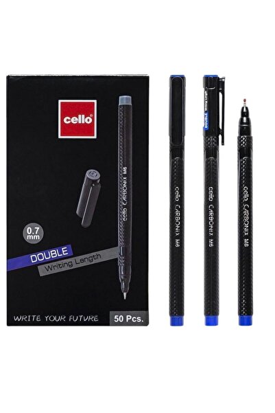 Issa Pix cu capac - Set de 50 - Cerneală albastră - 14 cm