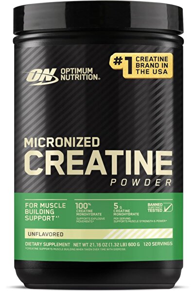 Optimum Nutrition Micronized Creatine Monohydrate Powder - Unflavored, 600 g