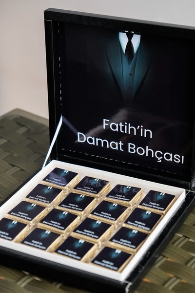 afyoresel 48 Adet Karton Kutu Damat Bohça Çikolatası