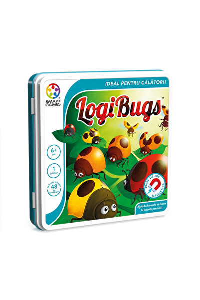 Smart Games Joc de logică magnetică LogiBugs cu 48 de provocări (ediție român...
