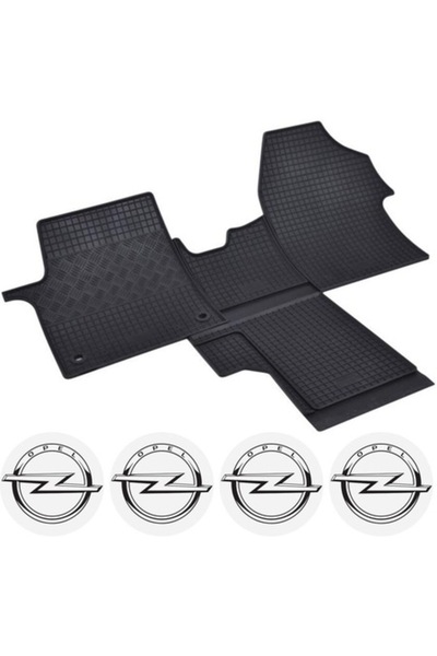 Rigum Set covorașe cauciuc Opel Vivaro C (03.2019 - prezent) cu 4 autocolante...