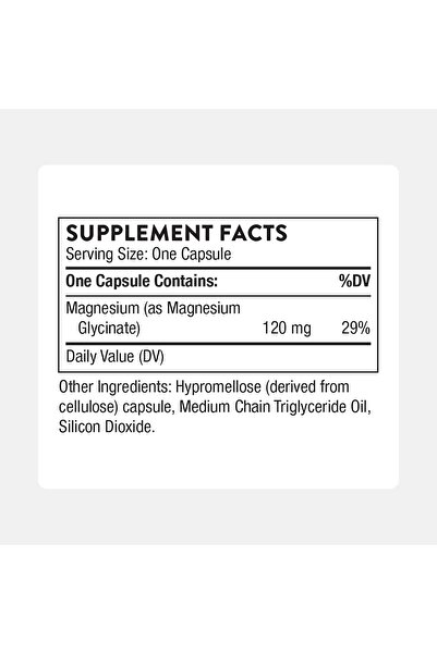 Thorne Magnesium Glycinate - Chelated Magnesium Capsules, 90 Servings