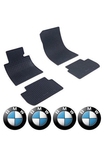 Rigum Set covorașe BMW Seria 3 E46 Sedan (1998-02/2005) și 4 autocolante rotu...