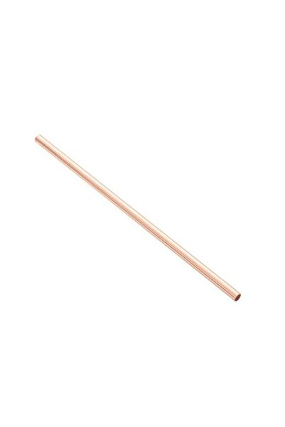 Generic Restaurantware Bar Lux 5 Inch Reusable Straws, 2 Straight Metal Straws - Short, Durable, Copper-Pla