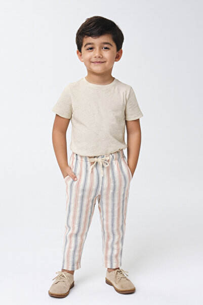 tinytrends Baby Boy & Child Striped 100% Cotton Muslin Pants