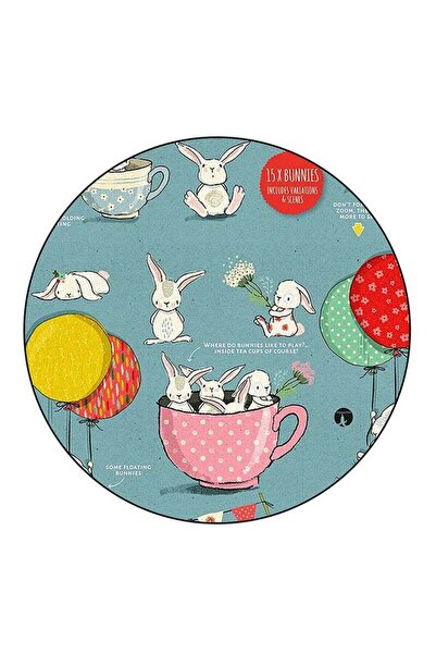 Generic RKN Rabbits Printed Fridge Magnet Multicolour
