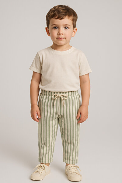 tinytrends Baby Boy & Child Striped 100% Cotton Muslin Pants